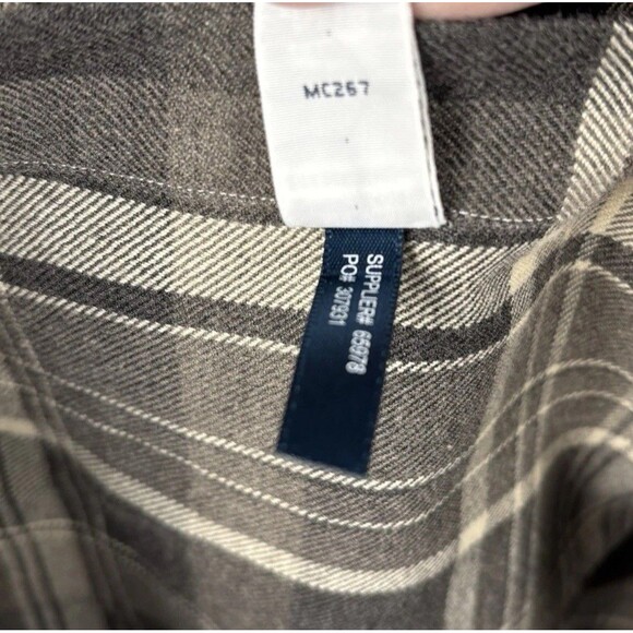 Ralph Lauren Men Large long Sleeve Shirt Flannel Brown Plaid Classic Fit Pony - Picture 5 of 9